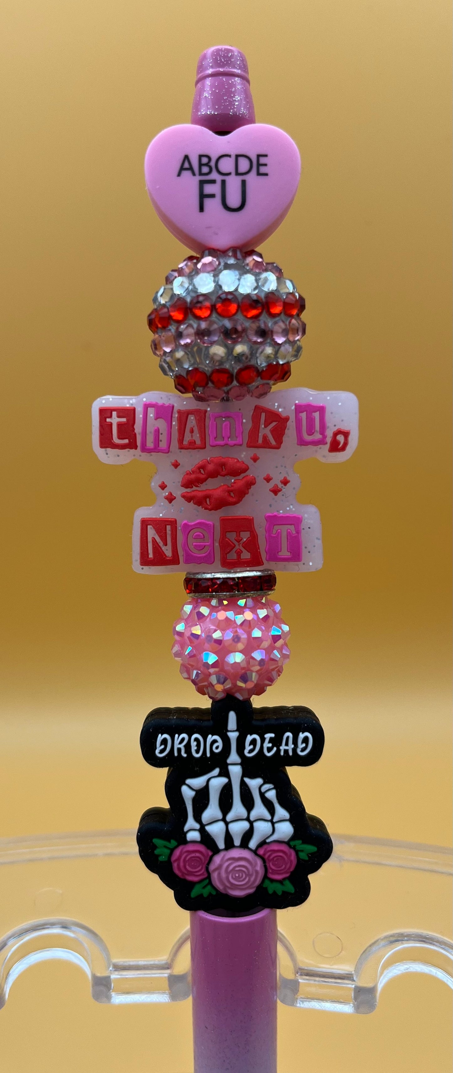 Beaded Anti-Love, Anti-Valentine’s Day Pen