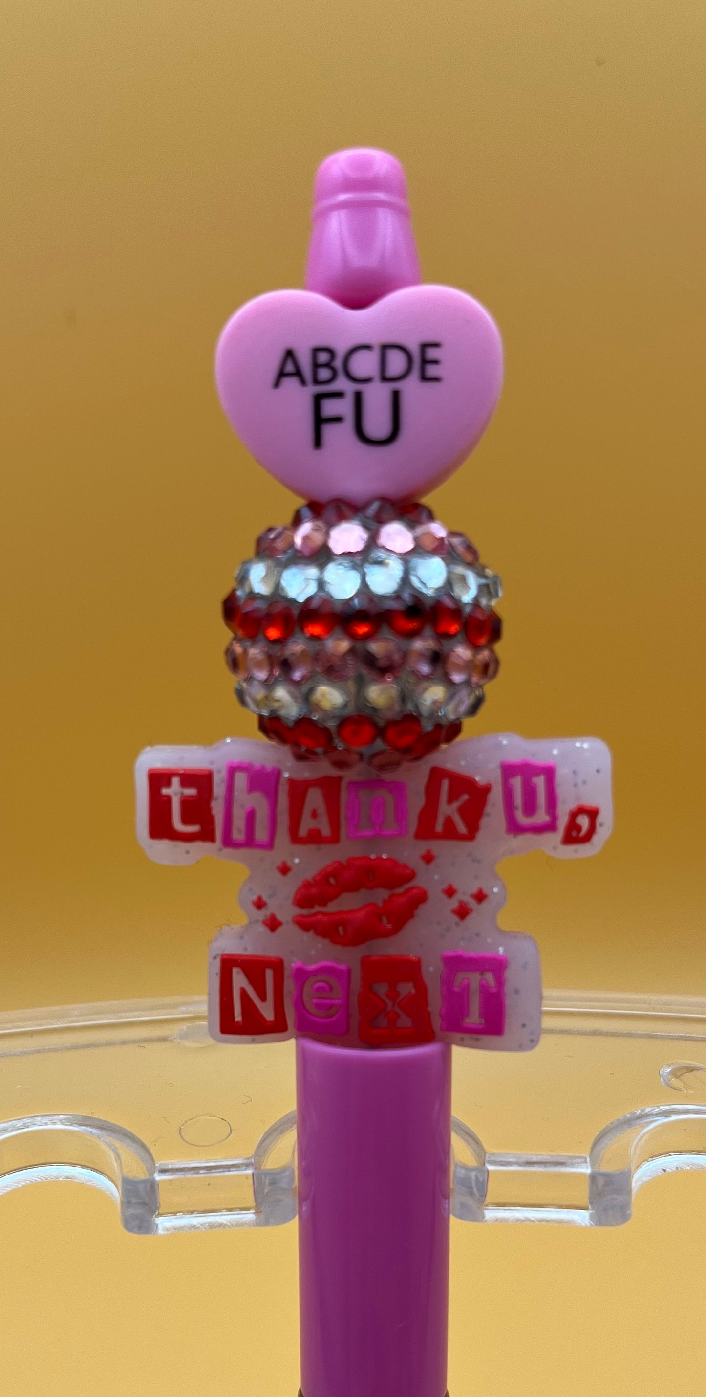 Beaded Anti-Love Pen, Anti-Valentine’s Day