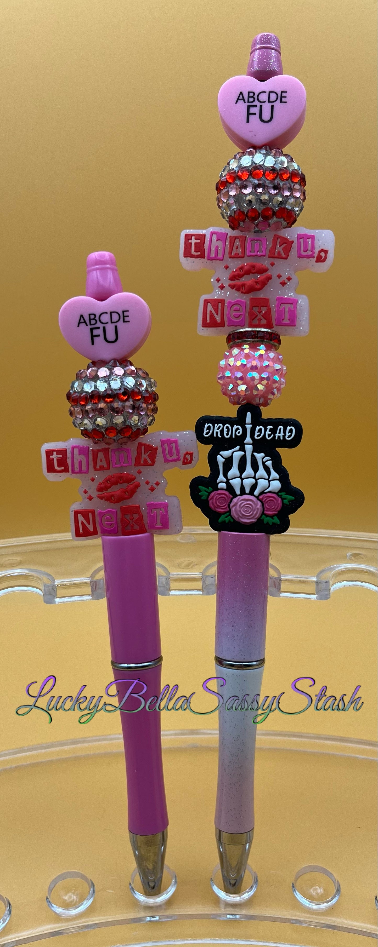 Beaded Anti-Love, Anti-Valentine’s Day Pen